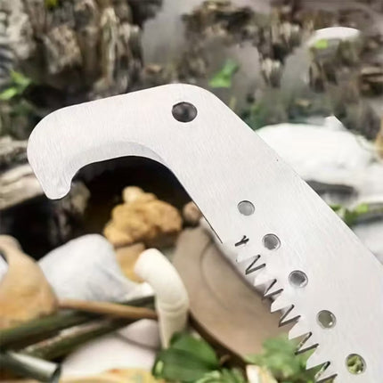 Double Hook Curved Pruning Saw Pole Ready