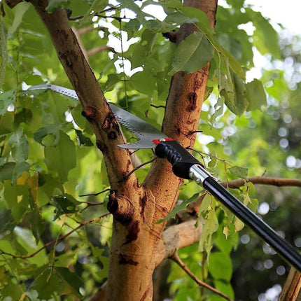 Double Hook Curved Pruning Saw Pole Ready
