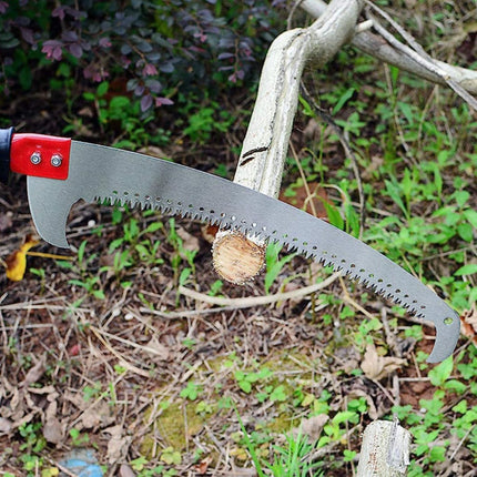 Double Hook Curved Pruning Saw Pole Ready