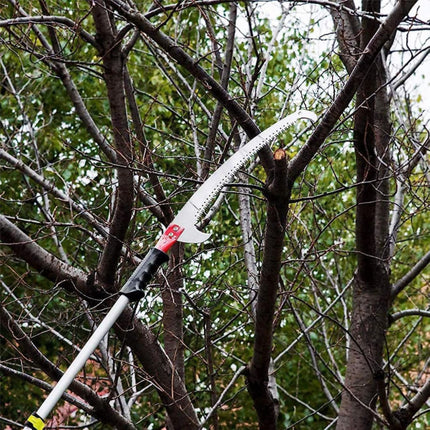 Double Hook Curved Pruning Saw Pole Ready