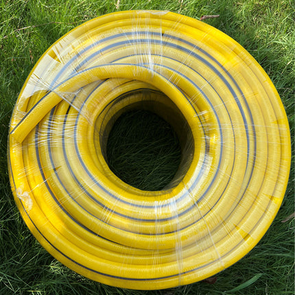 Heavy Duty Garden Hose Pipe Reel Reinforced Anti-kink Outdoor Hosepipe Yellow