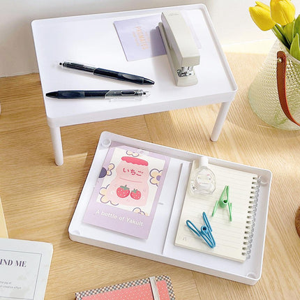 2pcs Desk Organizer Storage Rack Display Shelf for Cosmetic Sundries Files