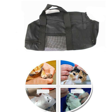 Cat Grooming Restraint Bag Pet Bath Wash Bags Nail Trimming Anti Scratch