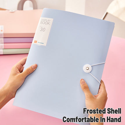 5pcs A4 Folder Transparent Multi Layer Document Bag Student Test Paper Storage