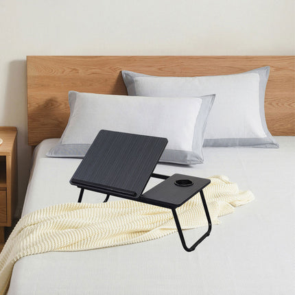 Small Bedside Table Multifunctional Foldable Desk Portable Folding Bedside Tray