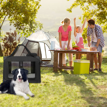 Foldable Pet Carrier Soft Crate Dog Cat Travel Kennel Portable Cage Large Size