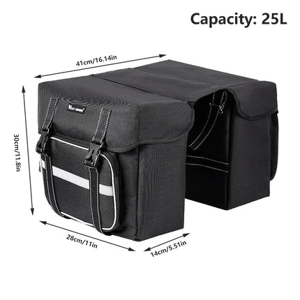 Mountain Bike Rear Rack Bag Large Capacity Bicycle Saddle Pack Waterproof Use