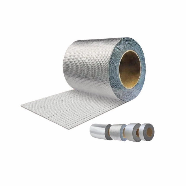 5m Waterproof Tape Butyl Rubber Aluminium Foil Roof Pipe Caravan Repair Flashing - Aimall