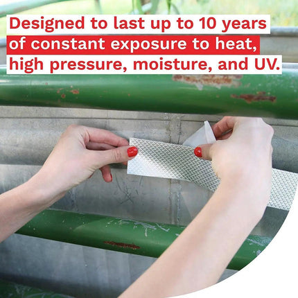 5m Waterproof Tape Butyl Rubber Aluminium Foil Roof Pipe Caravan Repair Flashing - Aimall