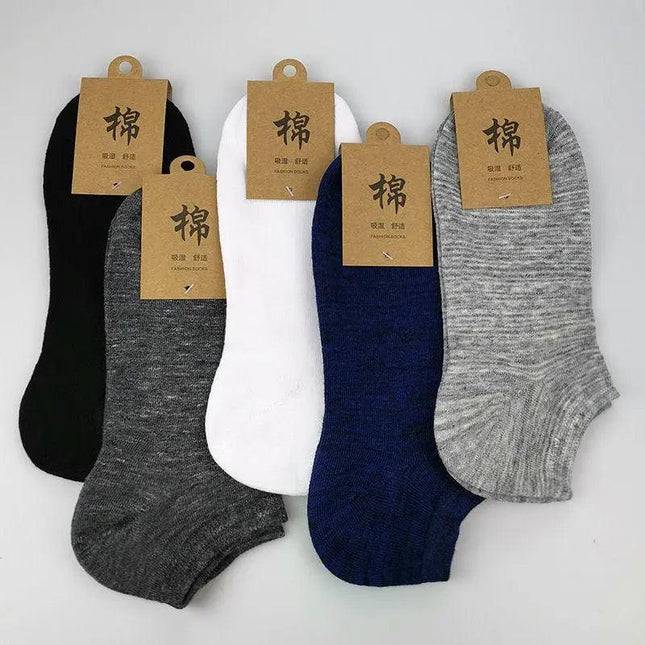 5x Pairs Low Cut Socks Cotton Soft Breathable Non-Slip Casual Ankle AU Seller - Aimall