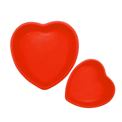 4pcs Simple Love Silicone Cake Moulds Baking Molds for Cupcakes and Desserts