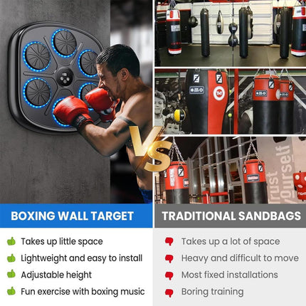 Smart Bluetooth Electronic Music Boxing Wall Target Training Punching Machine