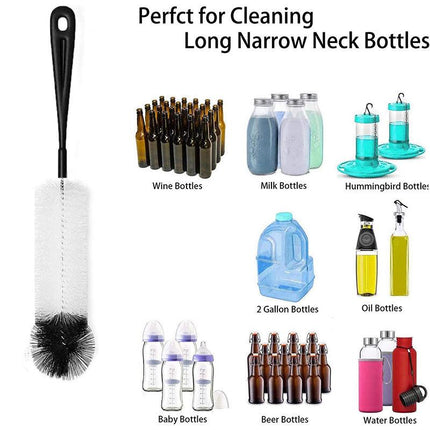 8 Pcs Nylon Straw Brush Set Cleaner Bottle Glass Tube Pipe Small Long Cleaning