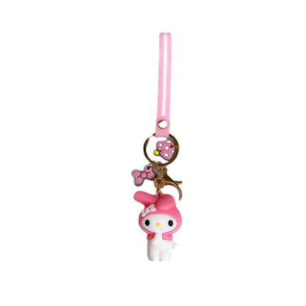 Cute Keychain Cartoon Animation Keyring Melody Kuromi Purin Pendant Accessories AU - Aimall