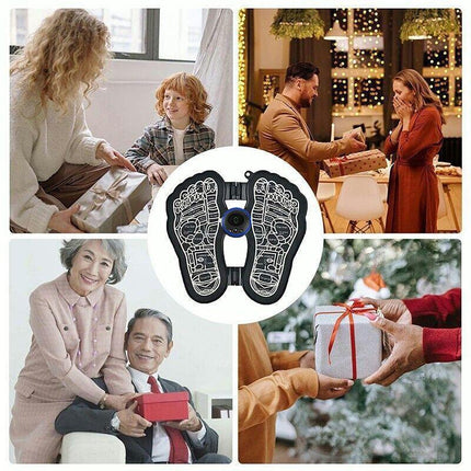Black Rechargeable Ems Bioelectric Acupoints Massager Mat Foot Stimulator Au