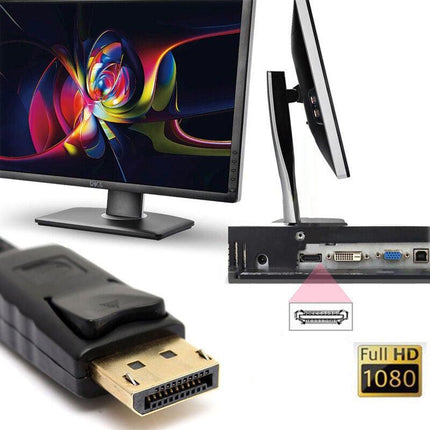 4K 30Hz DP to HDMI Adapter Cable 25cm Displayport Converter for Monitor Projector
