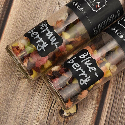 40 Jar Labels Stickers Black Labels Chalk Pen Kitchen Pantry Spice Herb AU Stock - Aimall