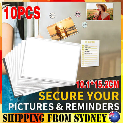 10 Pack Shot2Go Magnetic Picture Photo Fridge Frames Holds a 6x4 inch photo