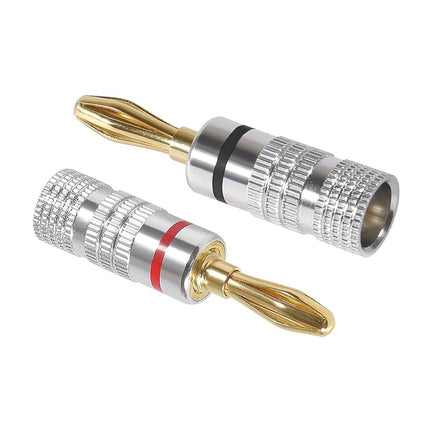 20X 24KGold Plated Speaker Cable Wire Connector Banana Plugs For Nakamichi Audio