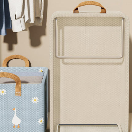 4pcs Clothes Storage Box Foldable Organizer for Closet Household Dormitory Use