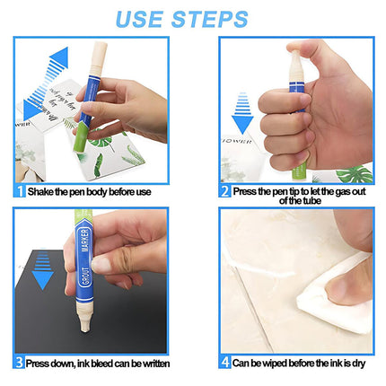 6Colours Tile Repair Pen Styling Wall Gap Grout Refresher Marker Bathroom