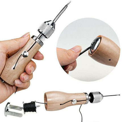 Hand Sewing Awl Kit for Leather Canvas and Heavy Fabric Repairs