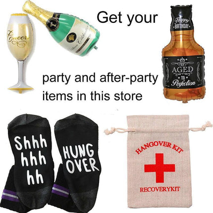 10x Hangover Recovery Kit Muslin Favour Bags Rustic Hens Party Engagement - Aimall