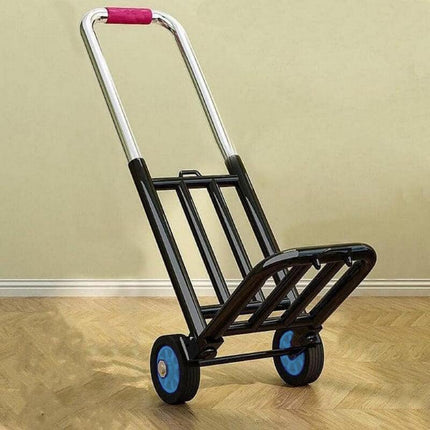 Folding Portable Shopping Cart Trolley Luggage Trolley for Travel Grocery Use