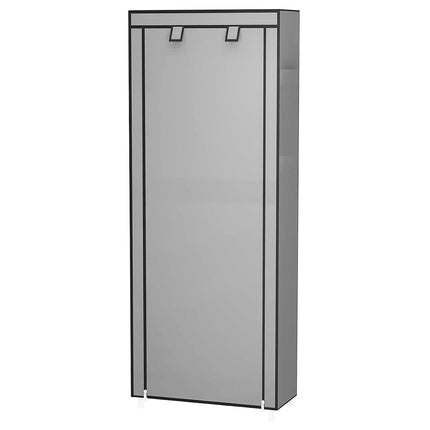 10 Tier Black Shoe Rack Dustproof Organiser Shoe Storage Cabinet for Home Use