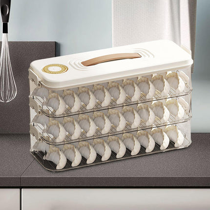 3 Layers Square Food Storage Container with Lid Kitchen Organiser for Meal Prep