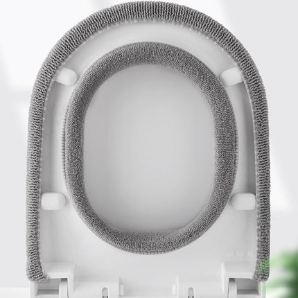 Soft Toilet Seat Bathroom Washable Warmer Cushion Mat Cover Pad Hook New Lid  Au