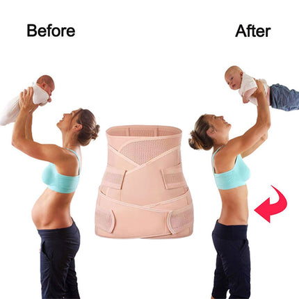 3 In 1 Abdomen Tummy Band Pelvis Belly Postpartum Belt Wrap Support Shapewear