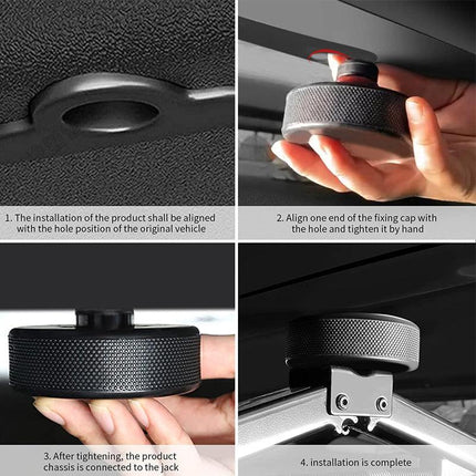 Lifting Jack Pad 4 Pucks with a Storage Case Accessories for Tesla Model 3/S/X/Y