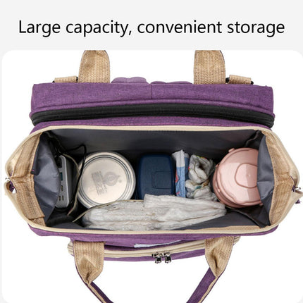 Foldable Travel Backpack with Built In Portable Rest Mat and Storage Compartments