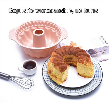 Silicone Chiffon Cake Mold Nonstick Round Mousse Baking Pan Easy Demoulding Tool