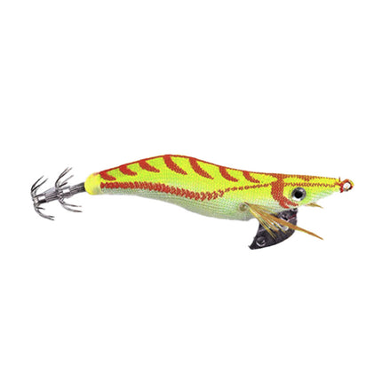 4PCS Glow Squid Jig Lures Double Hook Egi Bait for Calamari and Saltwater Fishing