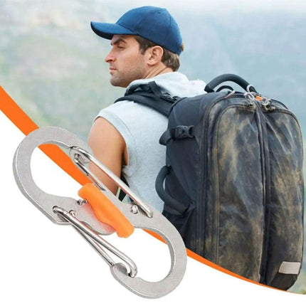 Aluminum S-biner Carabiner Keychain Clip Key Ring Snap Spring Hook Camping