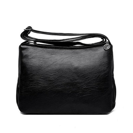 Women’S Multi Pocket Leather Cross Body Ladies Shoulder Bag Messenger Handbag Au - Aimall