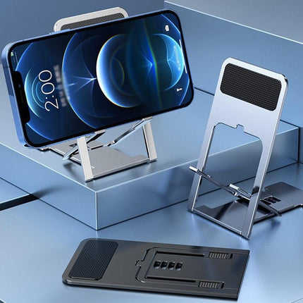 Adjustable Folding Desk Mobile Phone Stand Mount Holder For iPhone iPad Tablet - Aimall