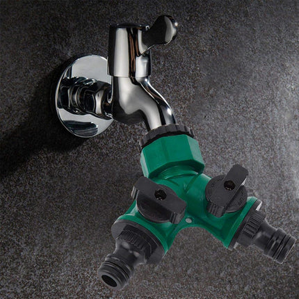 3PCS Versatile 2 Way Garden Hose Splitter Y Shape Water Pipe Connector Diverter