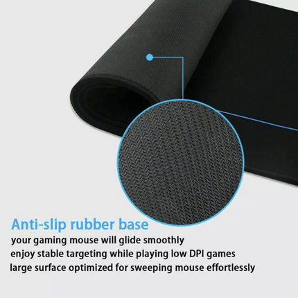 Logitech Gaming Mouse Pad Non-Slip Comfortable Mat Rubber Base Soft Cloth Black