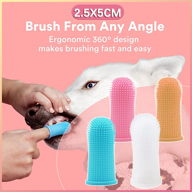 Premium Oral Care Dog Cat Toothbrush Finger Toothbrush Finger Silicone