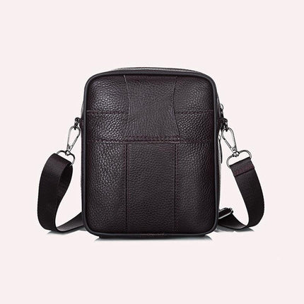 Crossbody Bags Leather Wallet Side Shoulder Messenger Handbag for Men