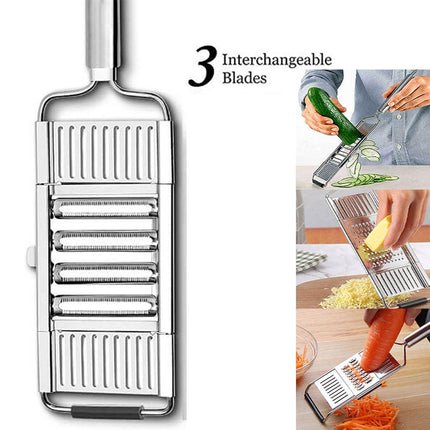 Multi-Purpose Vegetable Slicer Peeler Stainless Steel Grater Shredder Cutter