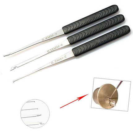 12PCS Kit Hand Lock Broken Key Extractor Removal Remover Hooks Needles Tool