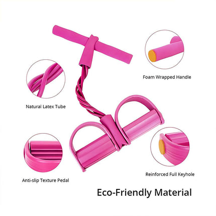 Multi-Function Exercise Tension Rope Foot Pedal Resistance Fitness Pull Bands
