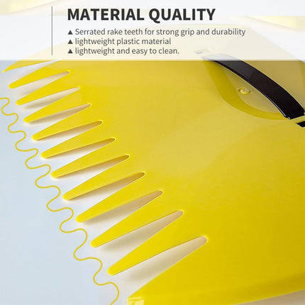 2pcs Outdoor Leaf Clip Plastic Rake Garden Tools Collecting Leaves Yard Cleanup