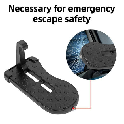 2xVehicle Access Roof Of Car Door Step Doorstep Rooftop Latch Pedal Hook Folding - Aimall