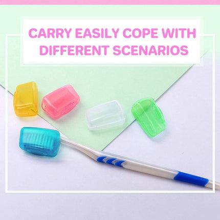 5Pcs Travel Toothbrush Head Cover Cap Case Outdoor Brush Cleaner Protector Au - Aimall