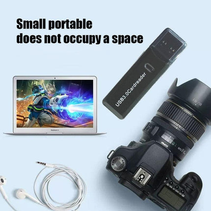 2 In 1 USB 3.0 Card Memory Reader High Speed SD SDHC SDXC Micro Writer Adapter - Aimall